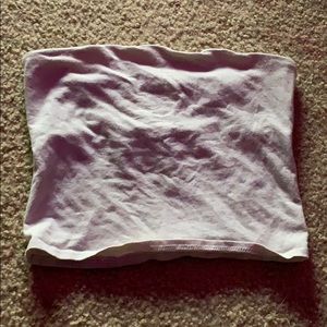 white crop top